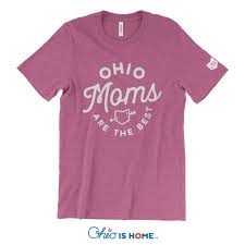 Ohio is Home Ohio Moms are the Best Moms T-shirt - Pink